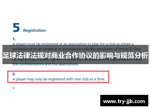 足球法律法规对商业合作协议的影响与规范分析
