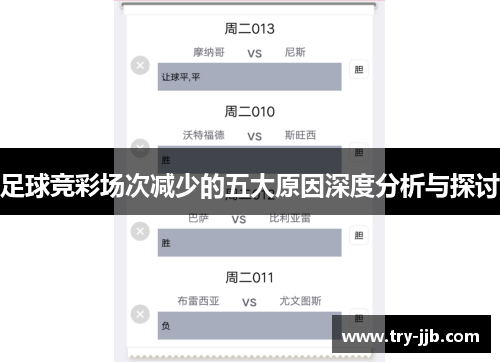 足球竞彩场次减少的五大原因深度分析与探讨